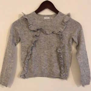 Girls Ruffle Sweater - Size 7 years